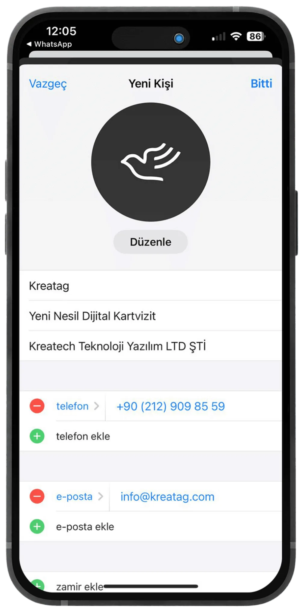 Akıllı NFC Kart Bildirimleri